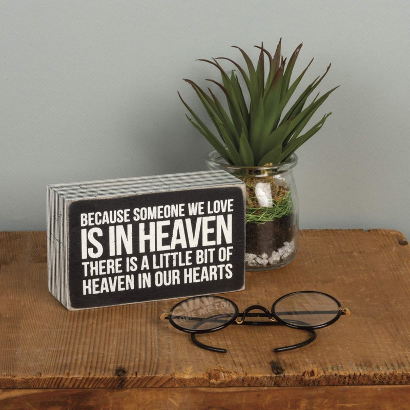 Primitives by Kathy Someone We Love in Heaven Bereavement Box Sign - Image 3